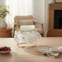 Clear coffee set with gold stand.webp