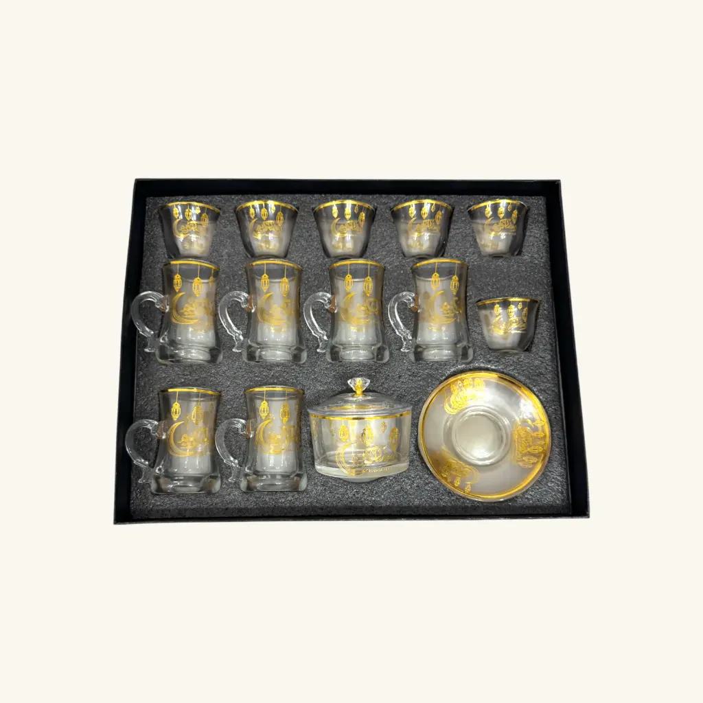 ‏طقم ‏شاي وقهوة بثيم رمضان ٢٠ ‏قطعة