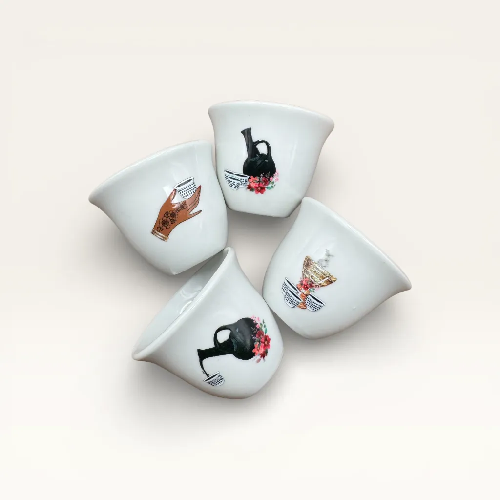 Coffee Cups (Finjan Jabana) 12 Pcs 